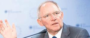 Finanzminister Wolfgang Schäuble.
