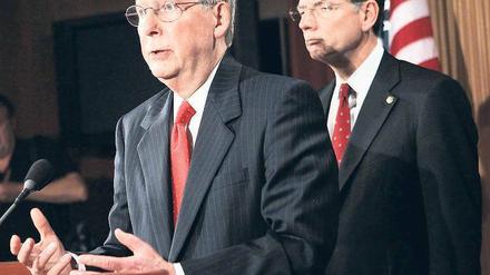 Unerwarteter Vorstoß. Der Republikaner Mitch McConnell (links).