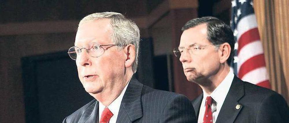 Unerwarteter Vorstoß. Der Republikaner Mitch McConnell (links).