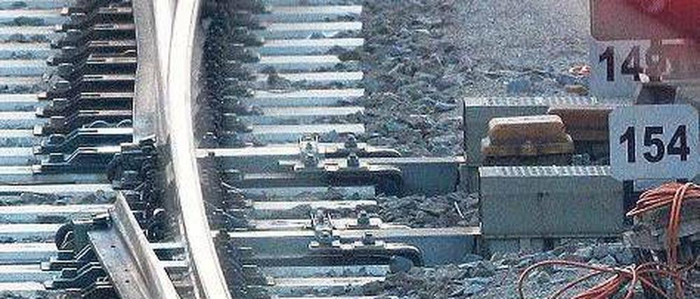 Stillstand. Beim letzten Tarifstreit ging auf der Bahnschiene lange nichts. Foto: dapd
