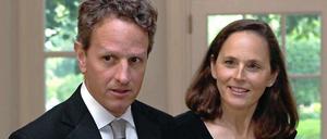 US-Finanzminister Tim Geithner mit seiner Frau Carole.