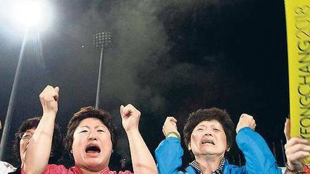 Feiern in Pyeongchang