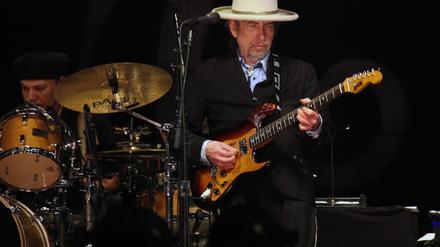 Bob Dylan bei seinem Auftritt in Tel Aviv.
