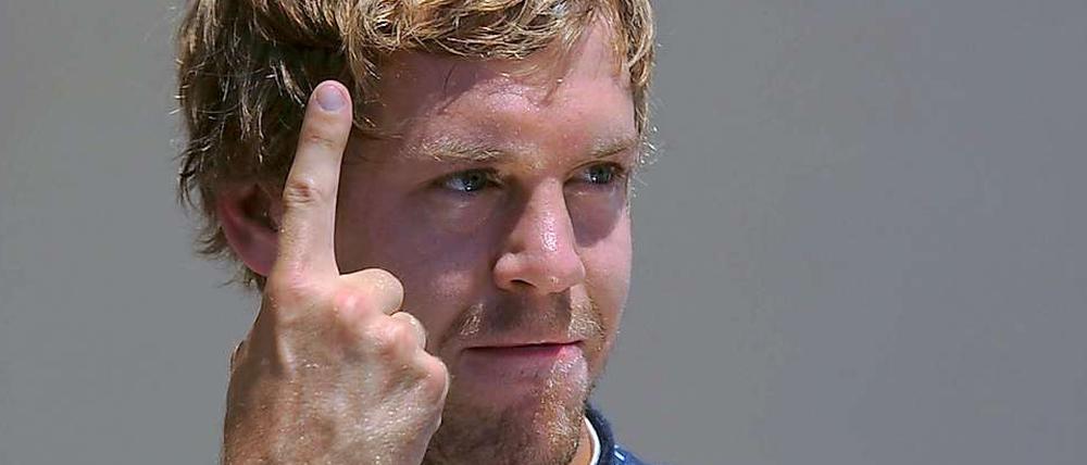 Wieder mal die Nummer Eins im Training: Weltmeister Sebastian Vettel.