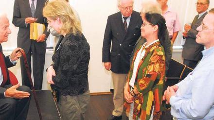 Diskussion mit Leserinnen und Lesern. Richard von Weizsäcker hatte bei seinem Tagesspiegel-Auftritt viel zu erzählen.