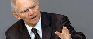 Bundesfinanzminister Wolfgang Schäuble warb im Deutschen Bundestag für das zweite Griechenland-Hilfspaket.