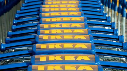 Einkaufswagen bei Ikea.