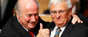 Fifa-Präsident Joseph Blatter (l.) und DFB-Präsident Theo Zwanziger.