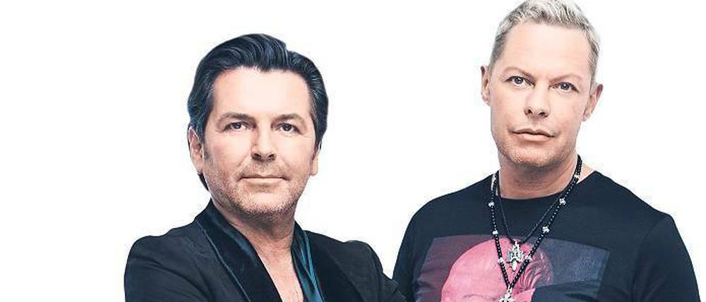 Thomas Anders (links) hat keinen Kontakt mehr zu seinem Ex-Partner Dieter Bohlen. Uwe Fahrenkrog-Petersen trifft sich gelegentlich noch mit Nena. 