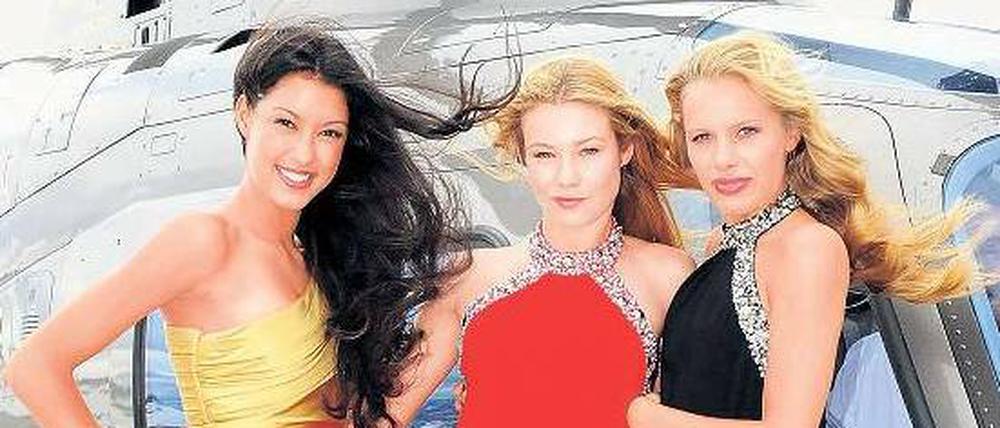 Eine wird gewinnen. Rebecca (links), Amelie (Mitte) und Jana sind im Finale.
