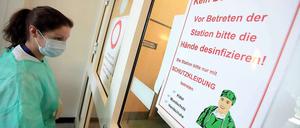Auf der Intensivstation, wo die Hus-Patienten behandelt werden, herrschen strengste Hygienevorschriften. 