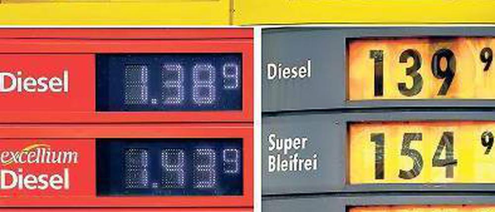 Deutsche Benzinpreise sind hoch, aber vor Steuern die niedrigsten in Europa.