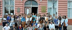 Das Orchester des Droste-Gymnasiums in Theresienstadt.