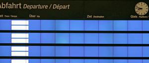 Kein Zug, nirgends. Viele Städte in Deutschland sind vom direkten Fernzugnetz abgeschnitten.