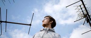 Auf Sendung. Hannes Wittmer alias Spaceman Spiff.