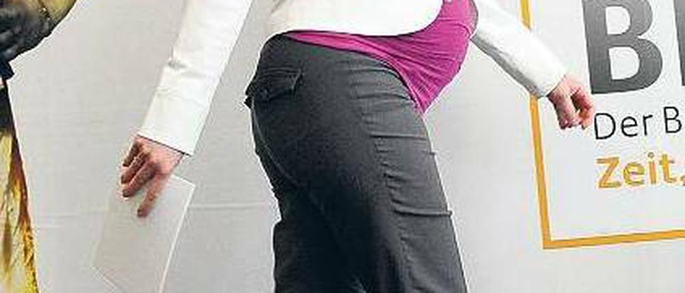 Und tschüß. Kristina Schröder. Foto: dapd