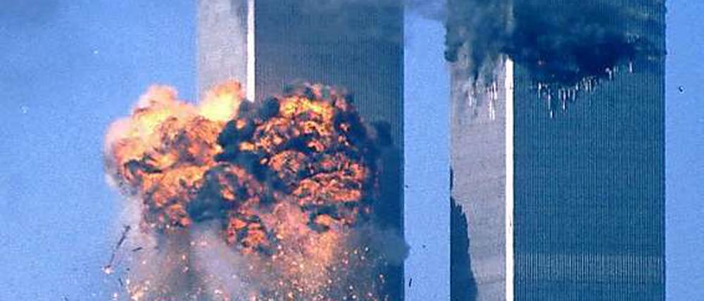 Am 11. September 2001 explodierte Flug United Airlines 175 beim Aufprall auf den Südturm des World Trade Centers in New York.
