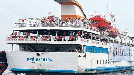 Auch die „Mavi Marmara“ gehört zu der geplanten Flottille. Neun türkische Aktivisten waren 2010 auf dem Schiff beim Einsatz israelischer Soldaten getötet worden. 