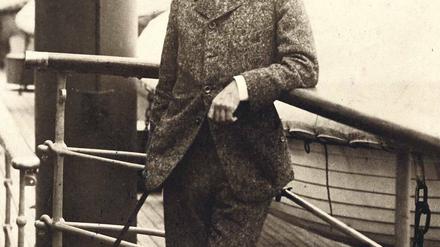 Gustav Mahler auf der Überfahrt von New York nach Europa.