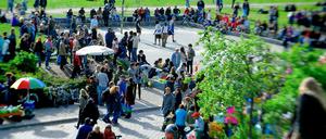 Bei schönem Wetter ist der Mauerpark ein wahrer Publikumsmagnet.