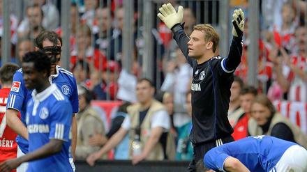 Allein in der Fremde. Manuel Neuer war beim 1:4 in München chancenlos.