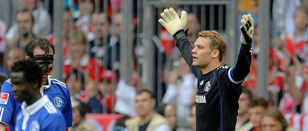 Allein in der Fremde. Manuel Neuer war beim 1:4 in München chancenlos.