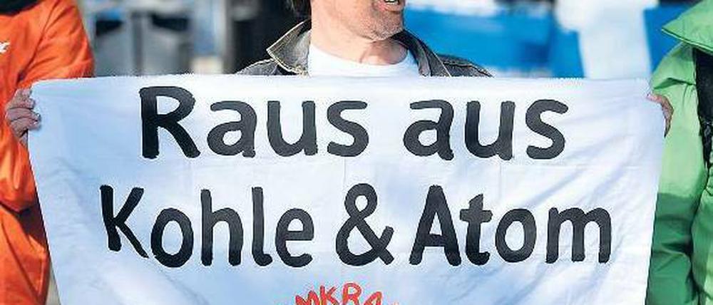 Ein bisschen Protest. Bei der Eon-Hauptversammlung in Essen