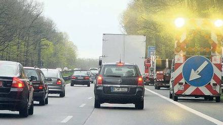 Auf der Avus wird es wieder eng.