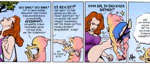Männer sind Schweine. Szene aus „University Freaks“.