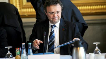 Innenminister Friedrich während der Islamkonferenz.