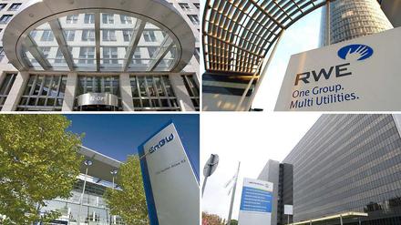 Die Energieriesen Eon, RWE, EnBW und Vattenfall sind von dem Moratorium der Regierung betroffen. 