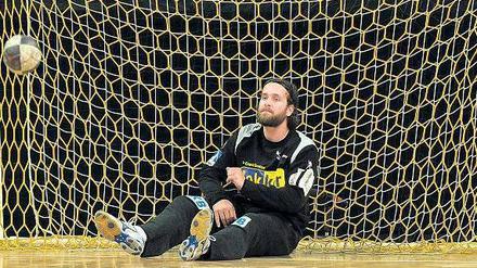 Wieder einer drin. Silvio Heinevetter sagt, ein Handball-Torhüter müsse nicht übermäßig viele Bälle halten, aber die wichtigen. Im Augenblick gelingt ihm beides nicht so recht.