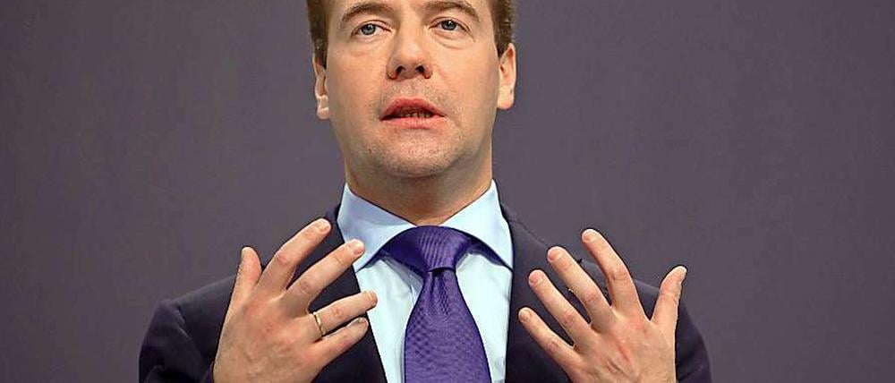 Russlands Präsident Dmitri Medwedew