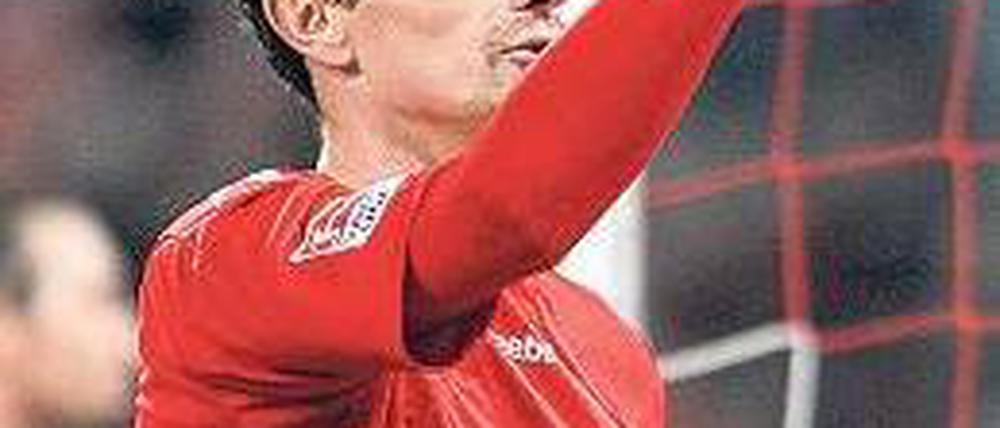 Vorzeigbar. Kölns Milivoje Novakovic traf zwei Mal gegen Hannover. Foto: dpa