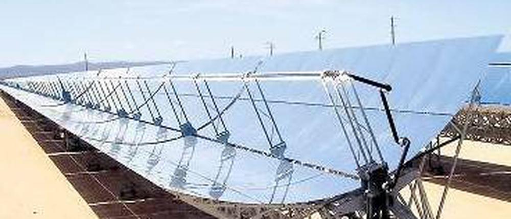 Wüstenprojekt. Die Anlage von Solar Millennium in Kalifornien.