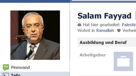 Sucht Kontakt zur jungen Generation: Salam Fayyad. 
