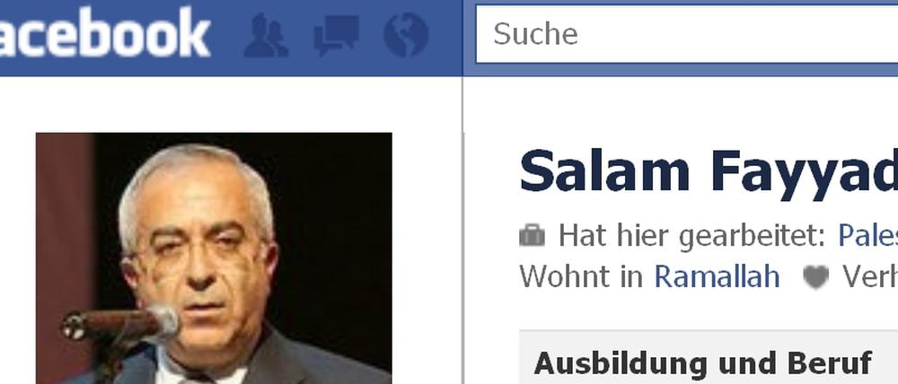 Sucht Kontakt zur jungen Generation: Salam Fayyad. 