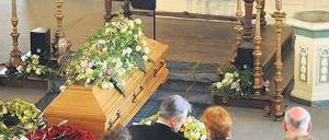 Stilles Gedenken. Stobbe war am 19. Februar verstorben. Foto: dpa