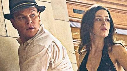 Auf der Flucht. David (Matt Damon) und Elise (Emily Blunt).