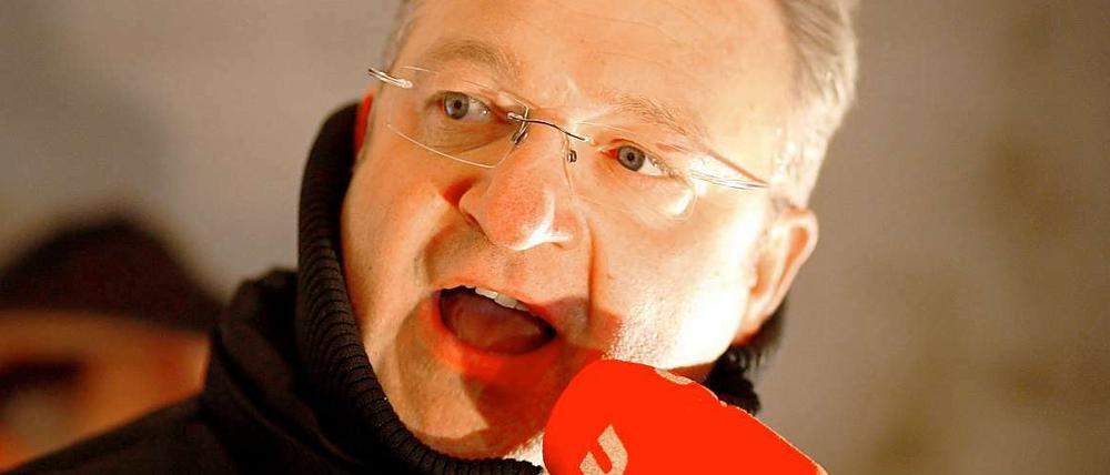 Frank Henkel, Spitzenkandidat der Berliner CDU, wünscht sich eine Bürger-Polizei.