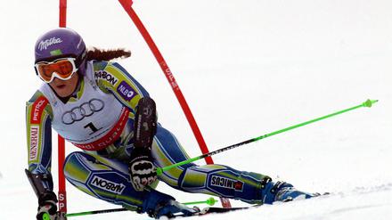 Tina Maze ist Weltmeisterin im Riesenslalom.
