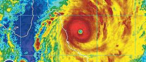 Urgewalt. Wirbelsturm „Yasi“ auf einem Satellitenbild der National Oceanic and Atmospheric Administration. Foto: Reuters