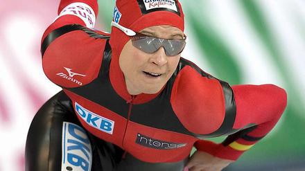 Schnell zurück: Claudia Pechstein.