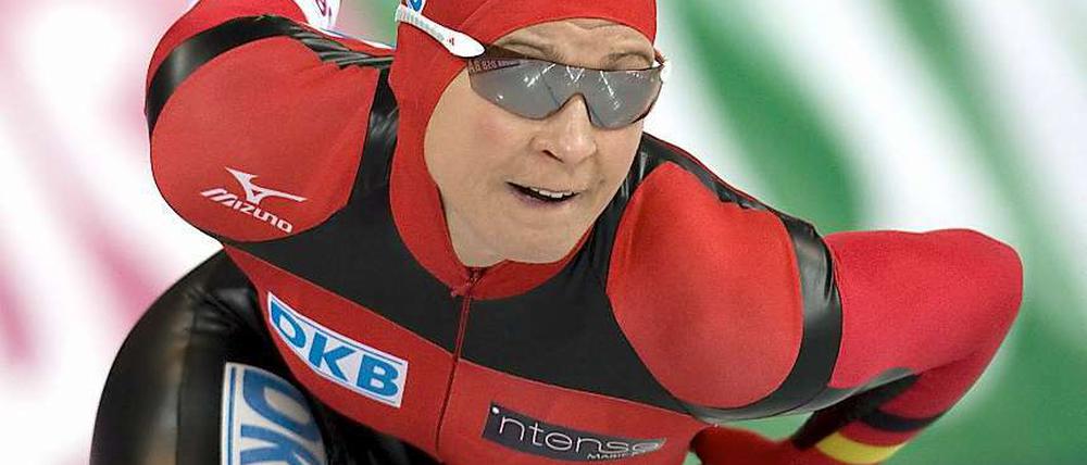 Schnell zurück: Claudia Pechstein.