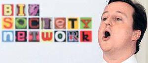 Große Ideen als Feigenblatt für Sparmaßnahmen? Cameron widerspricht.