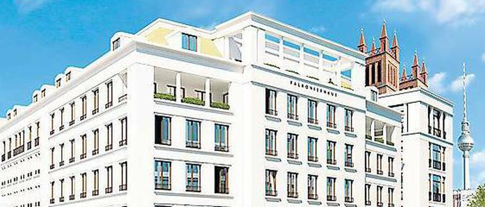 Herrschaftlich. So soll man künftig in Mitte residieren. Zwischen Friedrichswerderscher Kirche und Opernpalais wird die Anlage „Kronprinzengärten“ gebaut.