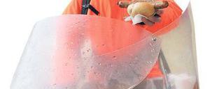 Team Orange. 1,20 Euro kostet die Wurst im Brötchen, an Imbiss-Ständen zahlt man leicht mehr.