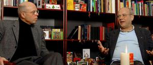 Der Sexualwissenschaftler Klaus Beier (links) und der Jesuit Klaus Mertes im Gespräch, das der Tagesspiegel moderierte.