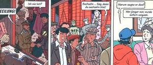 Geschichtsbilder: Eine Seite aus dem Album "Die Suche", das die NS-Zeit behandelt.