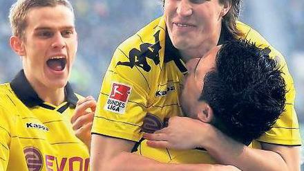 Und jetzt Schalke. Die Dortmunder freuen sich schon aufs Derby. Foto: dpa